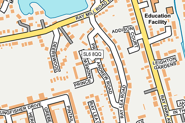 SL6 8QQ map - OS OpenMap – Local (Ordnance Survey)