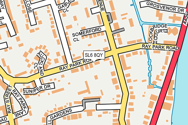 SL6 8QY map - OS OpenMap – Local (Ordnance Survey)