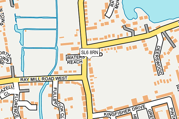 SL6 8RN map - OS OpenMap – Local (Ordnance Survey)