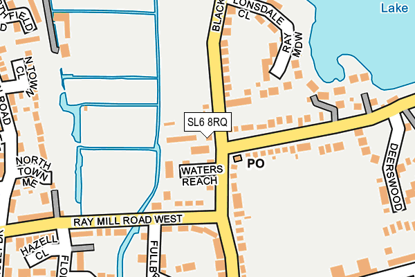 SL6 8RQ map - OS OpenMap – Local (Ordnance Survey)