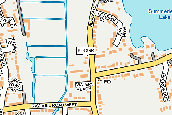 SL6 8RR map - OS OpenMap – Local (Ordnance Survey)