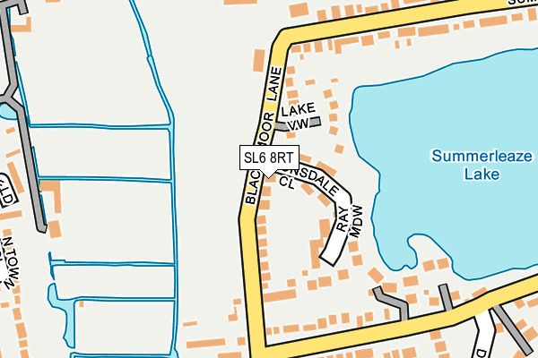 SL6 8RT map - OS OpenMap – Local (Ordnance Survey)
