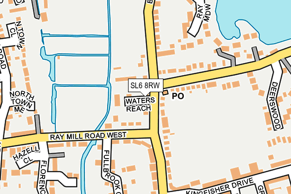 SL6 8RW map - OS OpenMap – Local (Ordnance Survey)