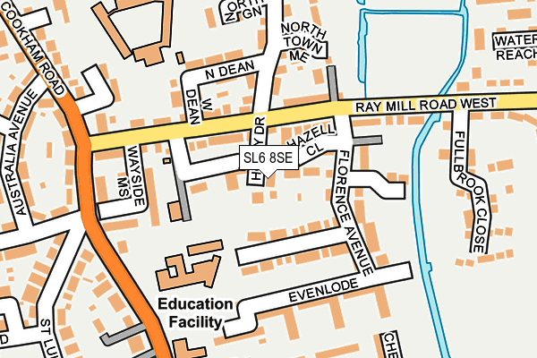 SL6 8SE map - OS OpenMap – Local (Ordnance Survey)