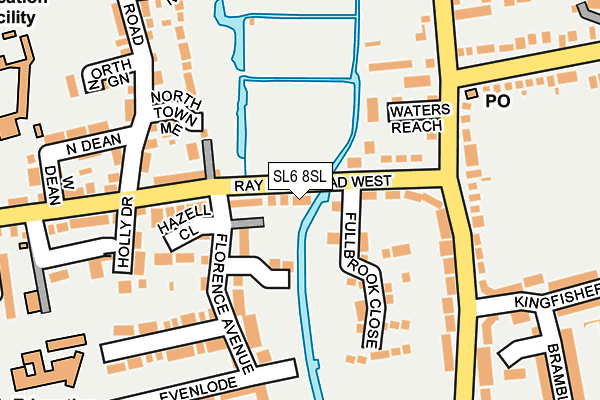 SL6 8SL map - OS OpenMap – Local (Ordnance Survey)