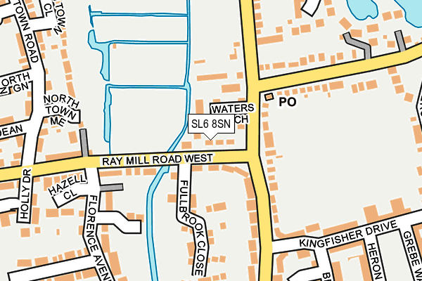 SL6 8SN map - OS OpenMap – Local (Ordnance Survey)