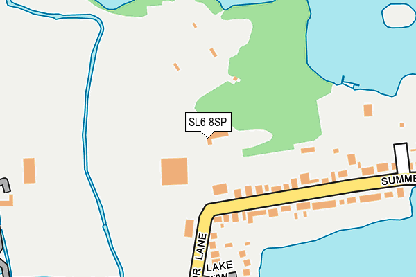 SL6 8SP map - OS OpenMap – Local (Ordnance Survey)