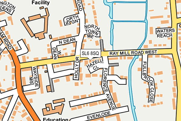 SL6 8SQ map - OS OpenMap – Local (Ordnance Survey)