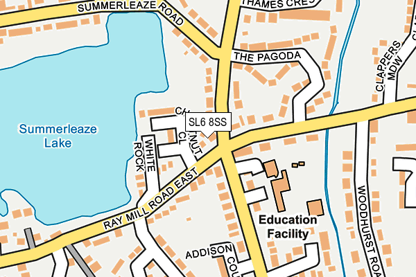 SL6 8SS map - OS OpenMap – Local (Ordnance Survey)
