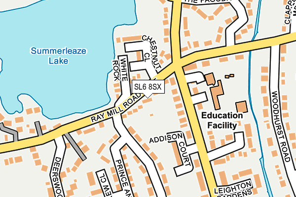 SL6 8SX map - OS OpenMap – Local (Ordnance Survey)