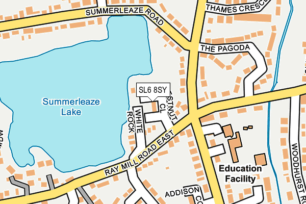 SL6 8SY map - OS OpenMap – Local (Ordnance Survey)