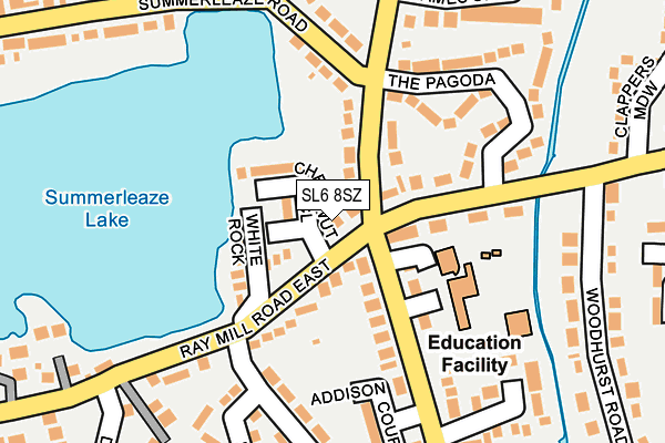 SL6 8SZ map - OS OpenMap – Local (Ordnance Survey)