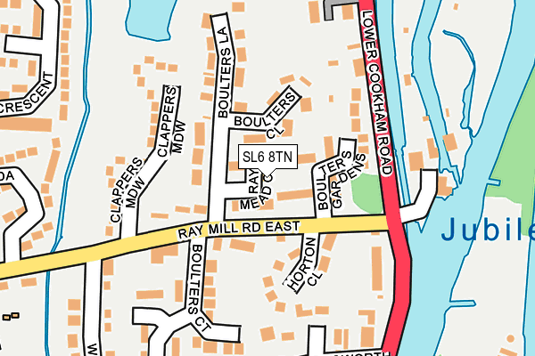 SL6 8TN map - OS OpenMap – Local (Ordnance Survey)