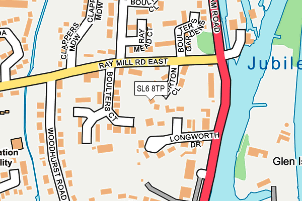 SL6 8TP map - OS OpenMap – Local (Ordnance Survey)