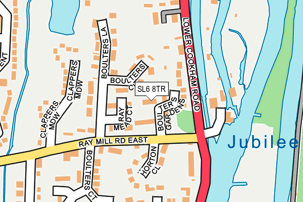 SL6 8TR map - OS OpenMap – Local (Ordnance Survey)