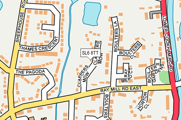 SL6 8TT map - OS OpenMap – Local (Ordnance Survey)