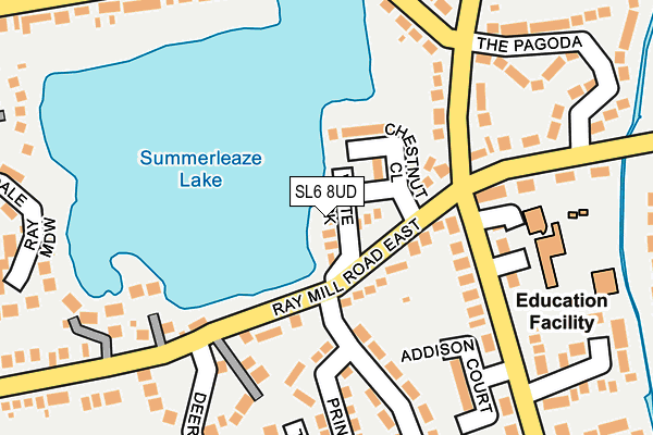 SL6 8UD map - OS OpenMap – Local (Ordnance Survey)