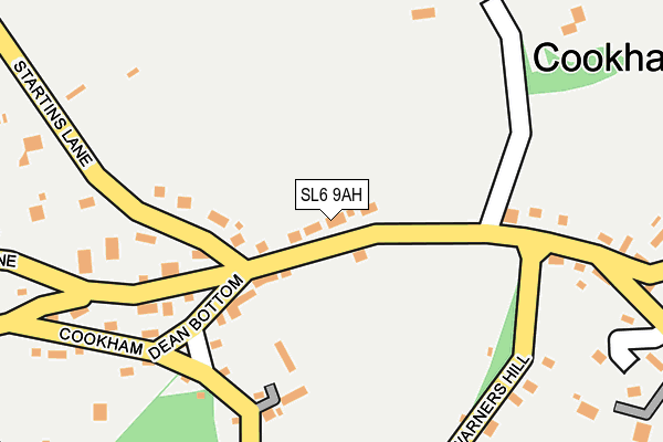 SL6 9AH map - OS OpenMap – Local (Ordnance Survey)