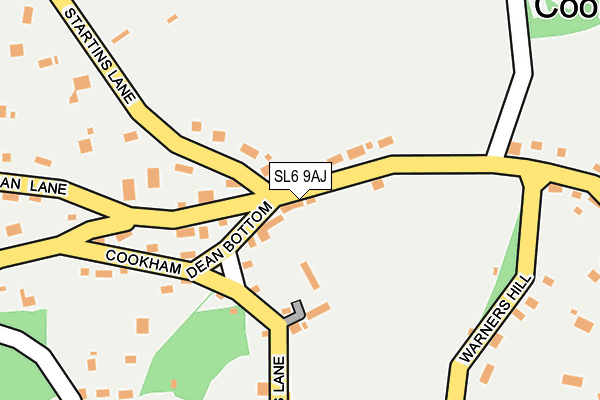 SL6 9AJ map - OS OpenMap – Local (Ordnance Survey)
