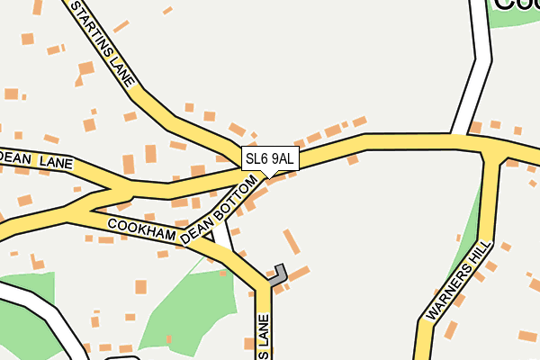SL6 9AL map - OS OpenMap – Local (Ordnance Survey)