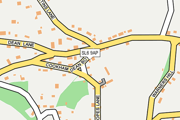 SL6 9AP map - OS OpenMap – Local (Ordnance Survey)