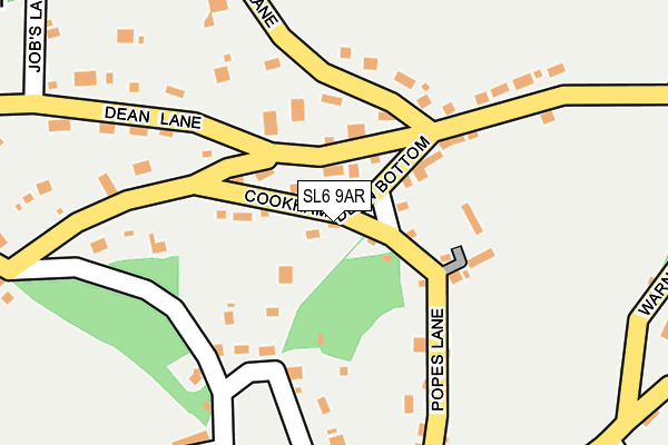 SL6 9AR map - OS OpenMap – Local (Ordnance Survey)