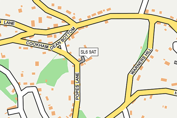 SL6 9AT map - OS OpenMap – Local (Ordnance Survey)