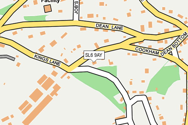 SL6 9AY map - OS OpenMap – Local (Ordnance Survey)