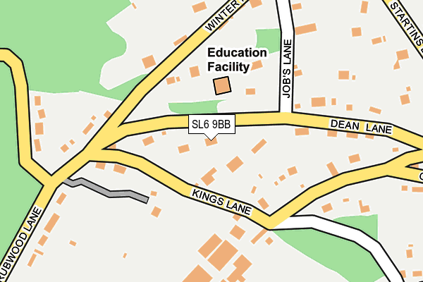 SL6 9BB map - OS OpenMap – Local (Ordnance Survey)