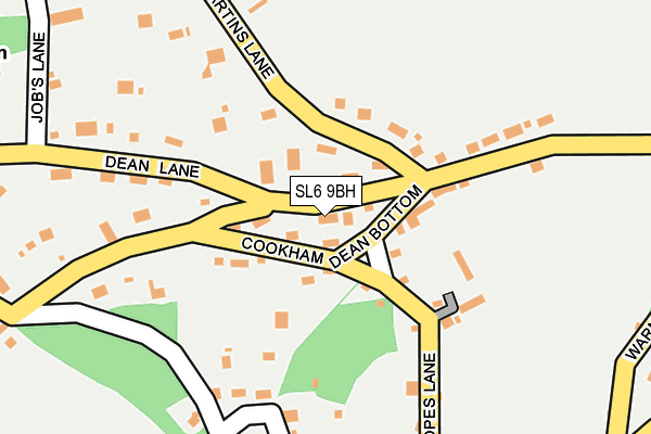 SL6 9BH map - OS OpenMap – Local (Ordnance Survey)