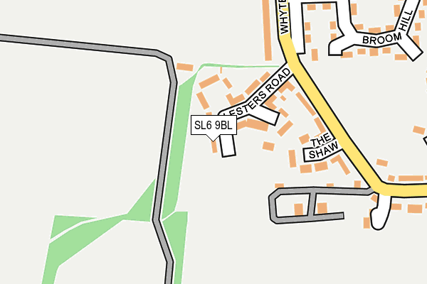 SL6 9BL map - OS OpenMap – Local (Ordnance Survey)