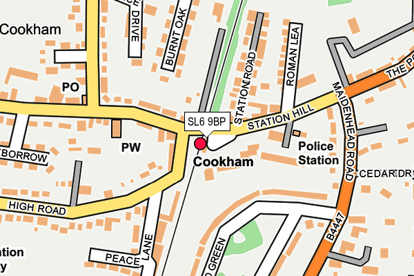 SL6 9BP map - OS OpenMap – Local (Ordnance Survey)