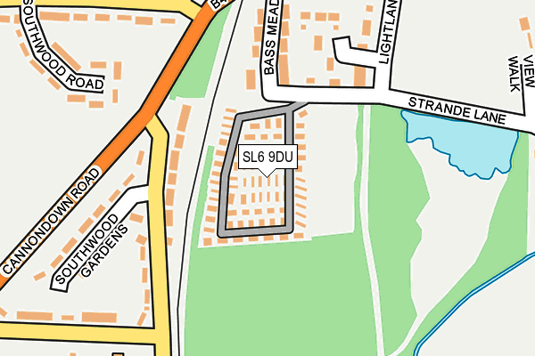 SL6 9DU map - OS OpenMap – Local (Ordnance Survey)