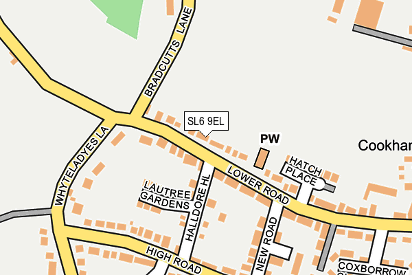 SL6 9EL map - OS OpenMap – Local (Ordnance Survey)