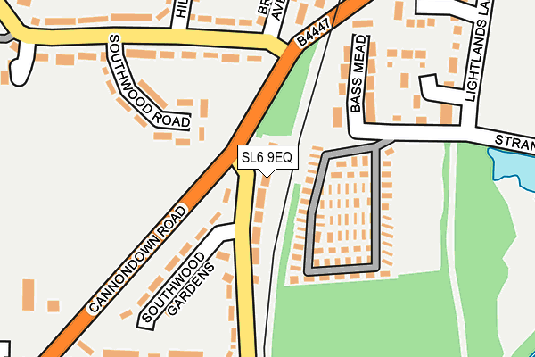 SL6 9EQ map - OS OpenMap – Local (Ordnance Survey)