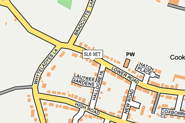 SL6 9ET map - OS OpenMap – Local (Ordnance Survey)