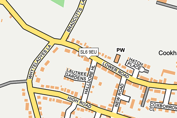 SL6 9EU map - OS OpenMap – Local (Ordnance Survey)