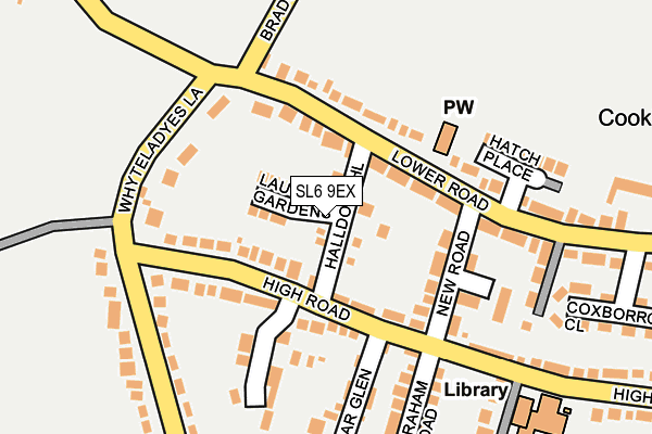 SL6 9EX map - OS OpenMap – Local (Ordnance Survey)