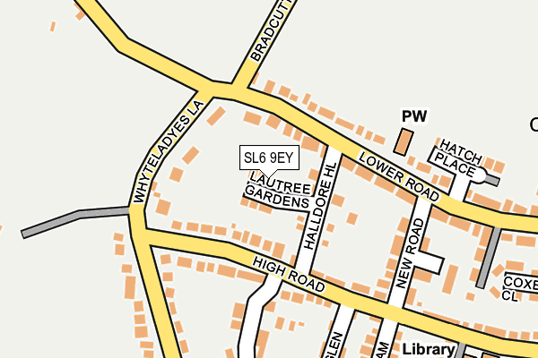 SL6 9EY map - OS OpenMap – Local (Ordnance Survey)