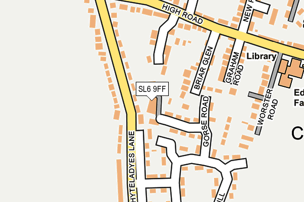 SL6 9FF map - OS OpenMap – Local (Ordnance Survey)