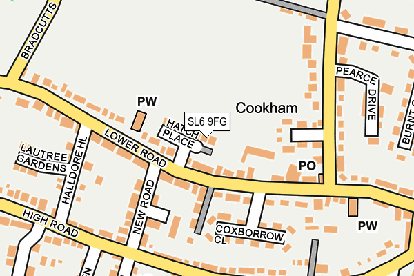 SL6 9FG map - OS OpenMap – Local (Ordnance Survey)