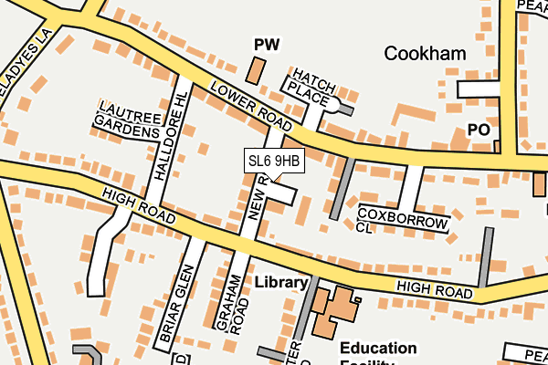 SL6 9HB map - OS OpenMap – Local (Ordnance Survey)