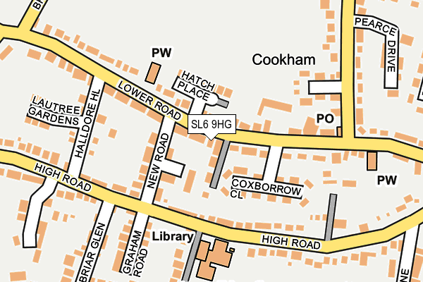 SL6 9HG map - OS OpenMap – Local (Ordnance Survey)