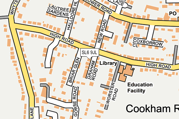 SL6 9JL map - OS OpenMap – Local (Ordnance Survey)