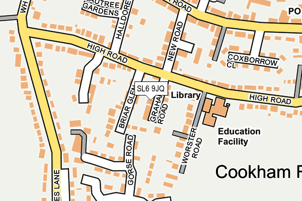SL6 9JQ map - OS OpenMap – Local (Ordnance Survey)