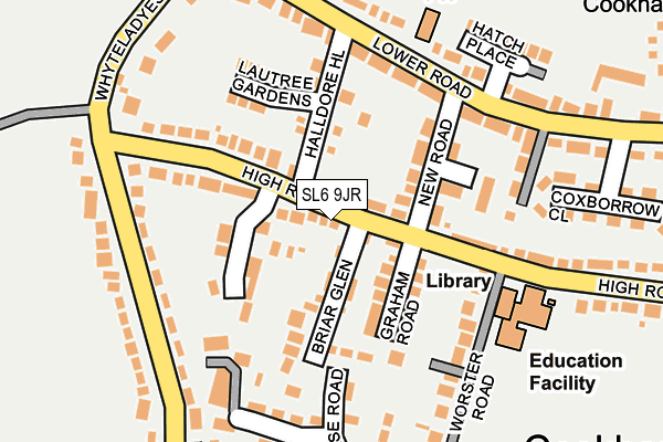SL6 9JR map - OS OpenMap – Local (Ordnance Survey)
