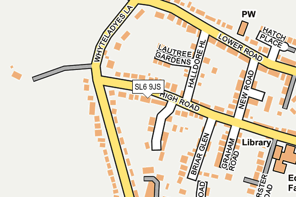 SL6 9JS map - OS OpenMap – Local (Ordnance Survey)