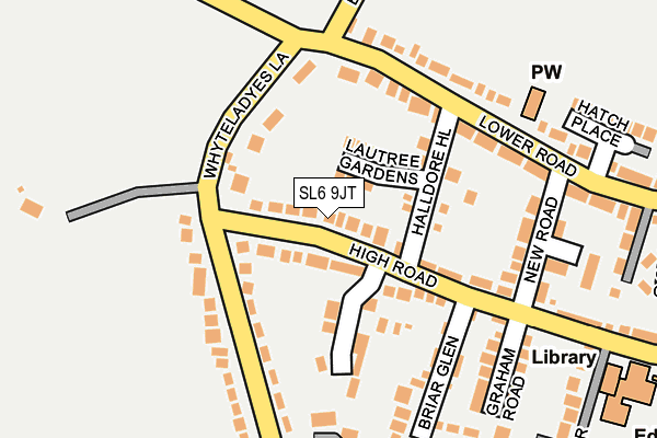 SL6 9JT map - OS OpenMap – Local (Ordnance Survey)