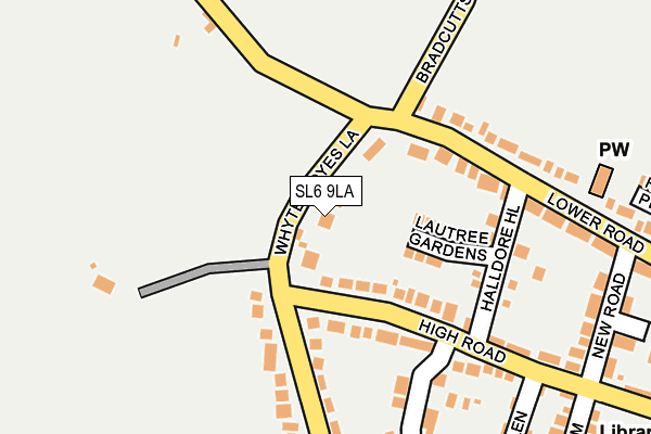SL6 9LA map - OS OpenMap – Local (Ordnance Survey)