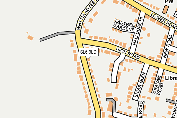 SL6 9LD map - OS OpenMap – Local (Ordnance Survey)